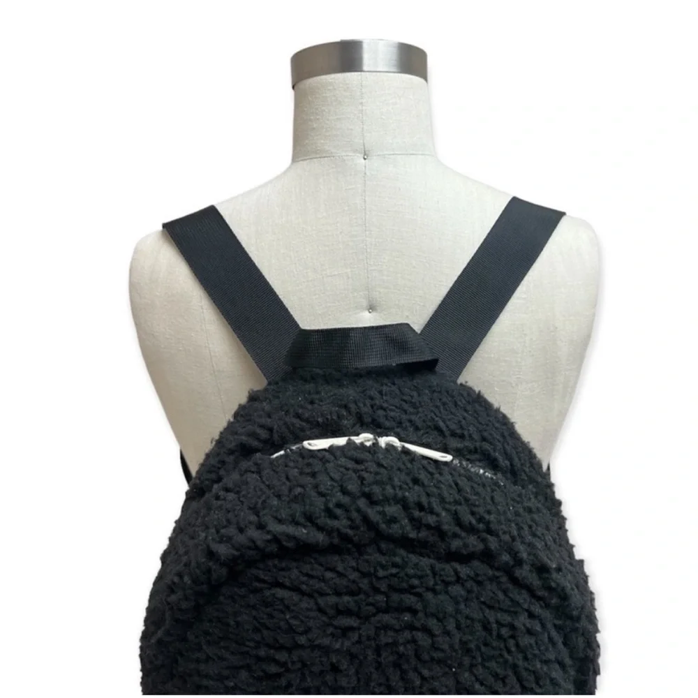 Herschel Faux Sherpa Black Backpack